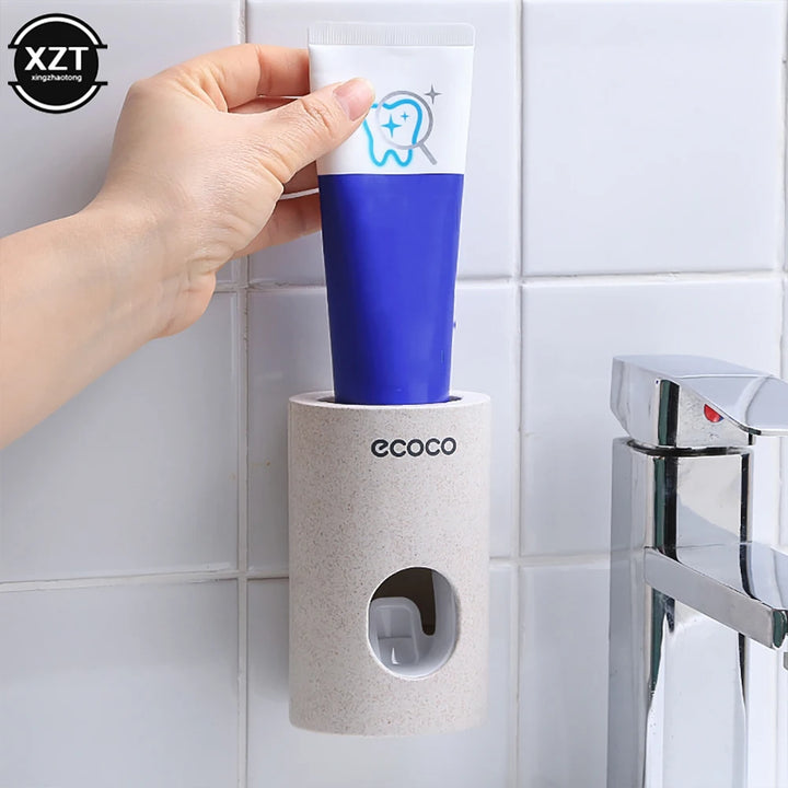 Wall Mount Automatic Toothpaste Dispenser Bathroom Accessories Set Toothpaste Squeezer Dispenser