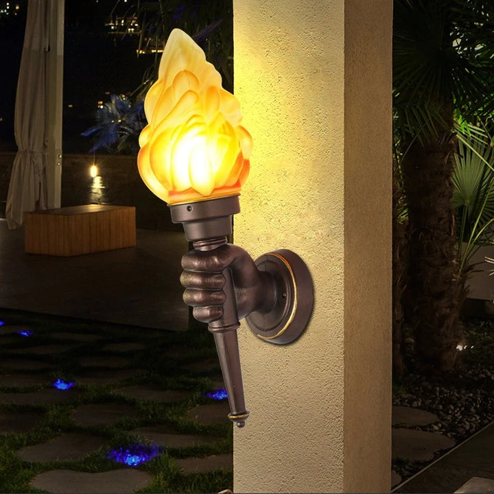 Outdoor Wall Torch Light Courtyard Hanging Light Indoor Coffee Restaurant Decoration Hand Light Creative Retro Ambient Lamps