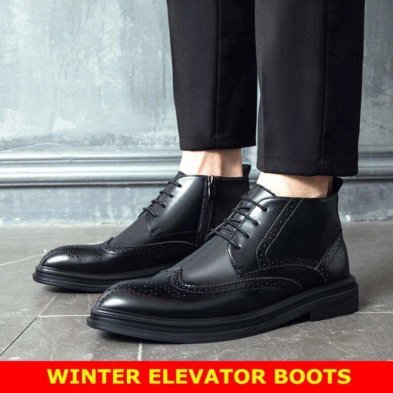Men Brogues Leather Shoes