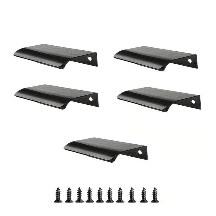 Hidden Handles for Furniture Kitchen Cabinet Handles Wardrobe Cupboard Drawer Knobs Aluminum Alloy Furniture Handles Hardware