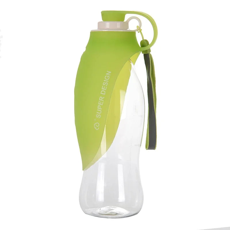 OUZEY 580ml Dog Water Bottle Outdoor Dog Walking Portable Foldable Drinking Bowls For Small Medium Dogs