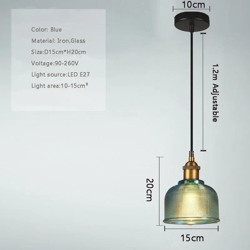 Nordic Glass Pendant Light Modern Brass Creative minimalist Chandelier For Dinning Room E27 Transparent Lampshade For Restaurant