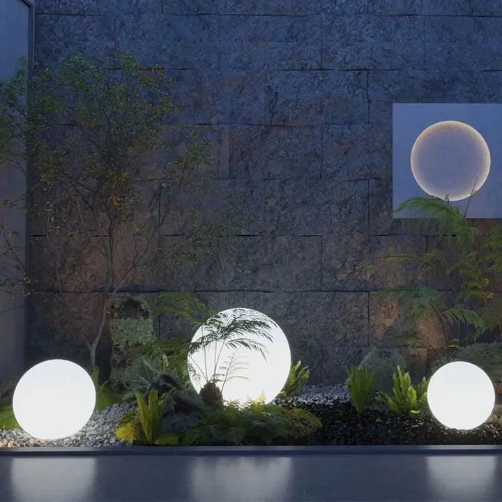 Solar LED Ball Light with Remote Control 16 Color & Brightness Adjustable IP65 Waterproof Split Solar Garden Lights for Lawn