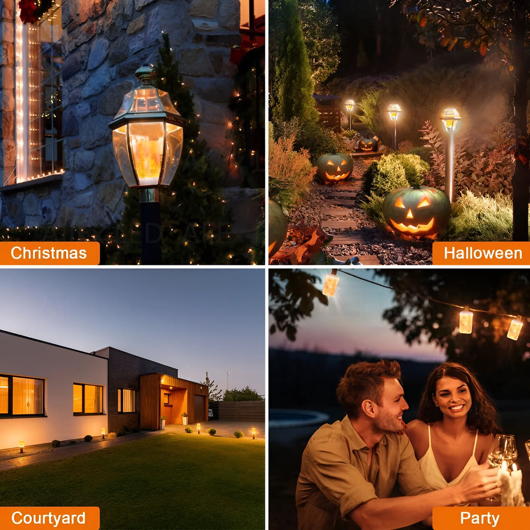 USB E14 E27 B22 Led Simulated Flame Bulbs 9W AC85-265V Luces Home Electronic Accessories Lamp Flame light Effect Bulbs Lampada
