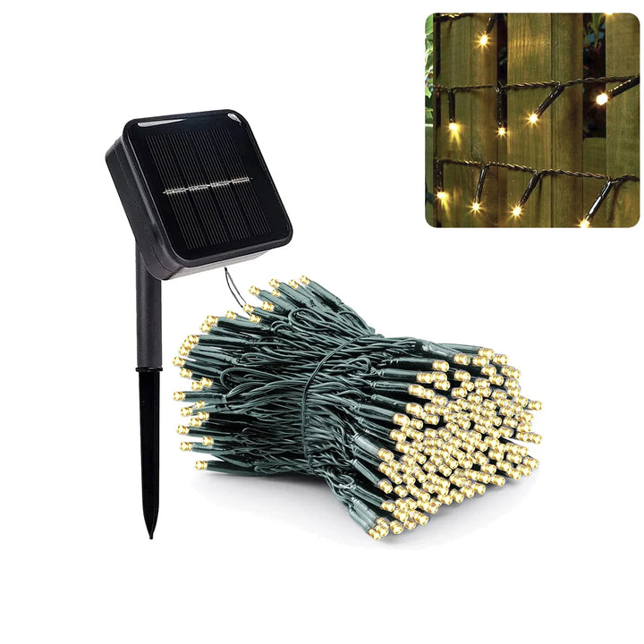 Solar Bee LED String Lights Outdoor Holiday Party Lighting Night Lamp for Garden