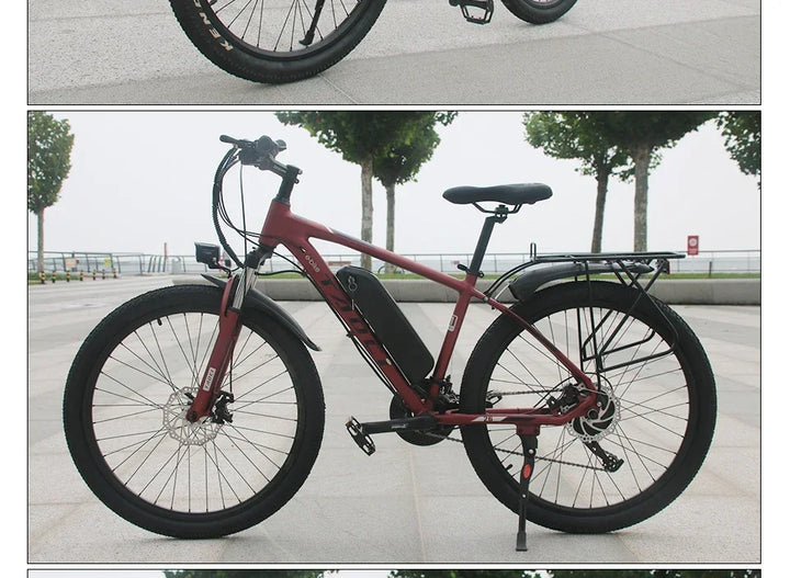 AKEZ style Electric Bicycle 350W Brushless motor 36V13AH Lithium Battery E Bike 26 Inch tire City commuting Adult Electric Bike