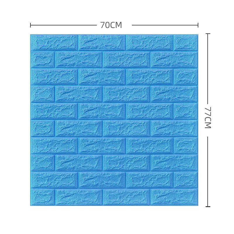 5/12PCS Self Adhesive Wallpaper Peel And Stick 3D Wall Panel Living Room Brick Stickers  Brick Paper Home Decor