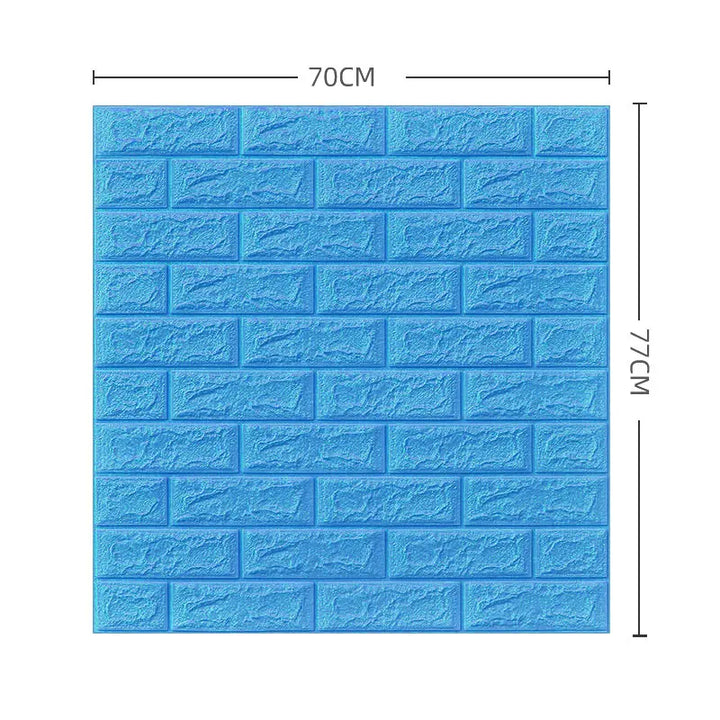 5/12PCS Self Adhesive Wallpaper Peel And Stick 3D Wall Panel Living Room Brick Stickers  Brick Paper Home Decor