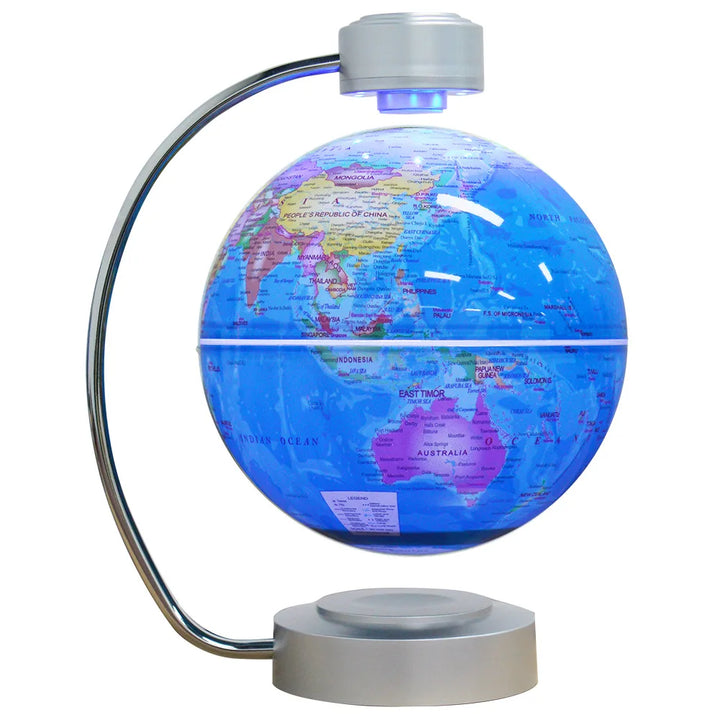 High-tech 8 Inch Magnetic Levitation Globe With LED Light Electronic Floating Globe