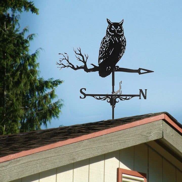 Weathervane, Metal Outdoor Garden Ironwork, Roof Courtyard Garden Decoration, Creative Furniture Chicken, Witch, Housewares New
