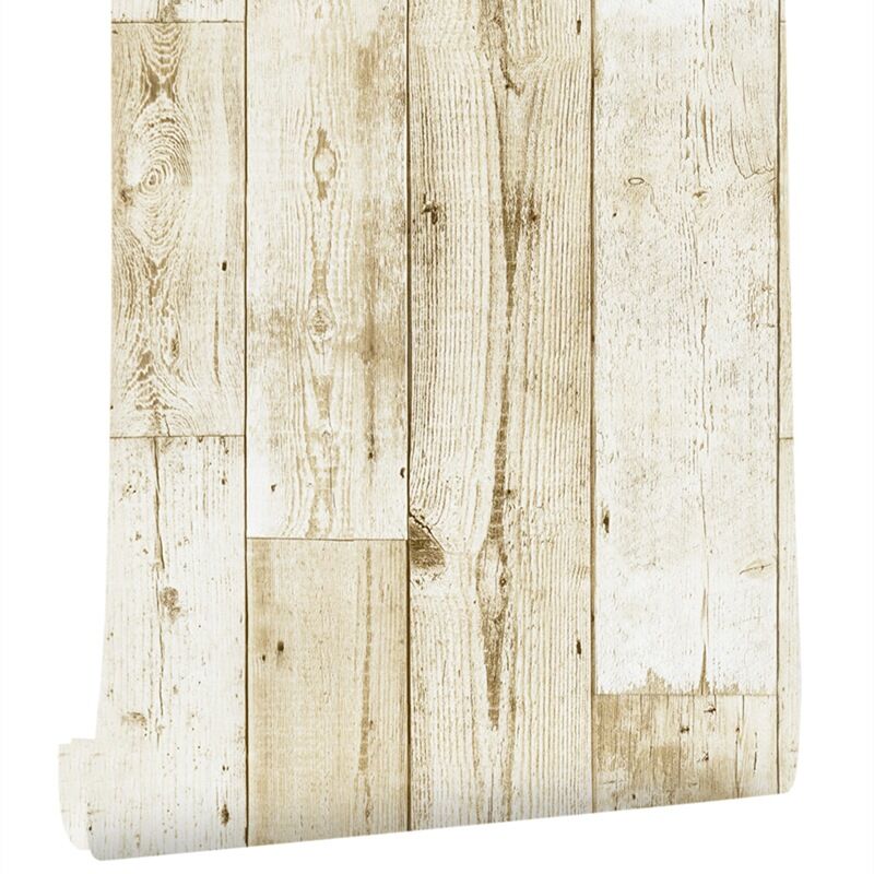 Self Adhesive Vintage Wood Grain Wallpapers Roll PVC Retro Contact Paper for Walls Desk Kitchen Cabinets Countertops Waterproof