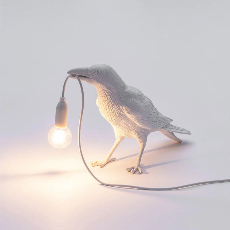 Modern Lucky Bird Table Lamp Bedroom Bedside Living Room Table Lights Resin/Fixture Wall Lamp