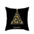 1pcs/set Christmas Black Gold Cushion Cover Merry Christmas Decorations for Home