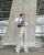 Women Cargo Pants Solid Color Spring Summer Harajuku Oversized Streetwear Hip Hop Wide Leg Trousers Joggers Baggy Sweatpants