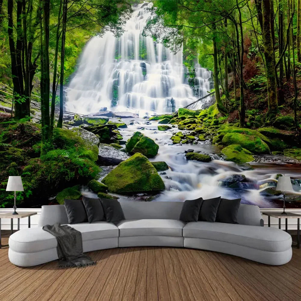 Beautiful Natural Forest Printed Large Wall Tapestry Hanging Bohemian Wall Tapestries Mandala Wall Art Decor