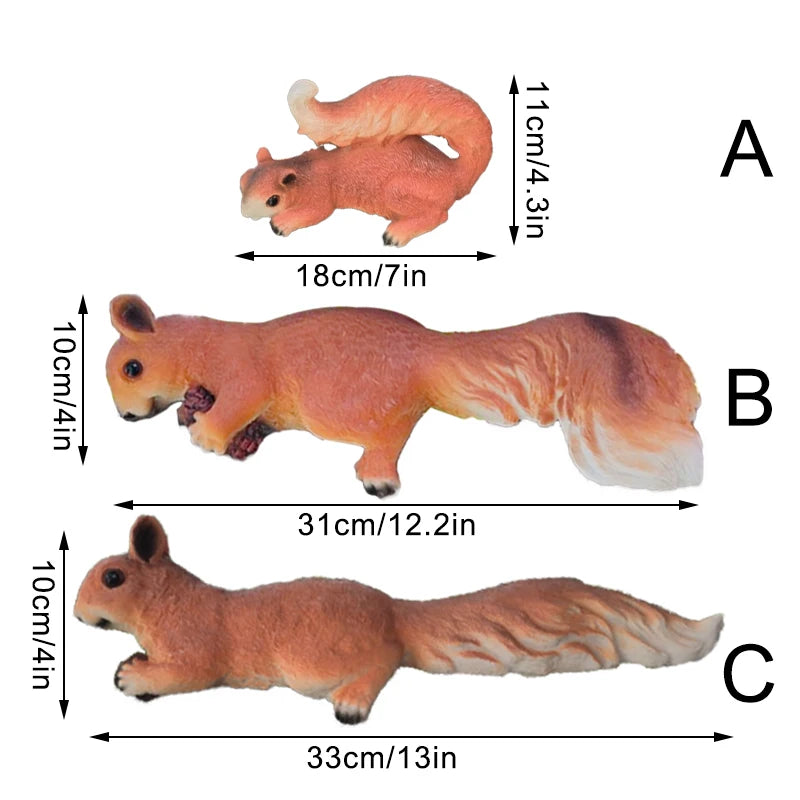 Squirrel Figurine Statues Tree Climber Sculpture Hanging Tree Garden Statue Hugger Decorations Outdoor Gifts Garden Decor Resin