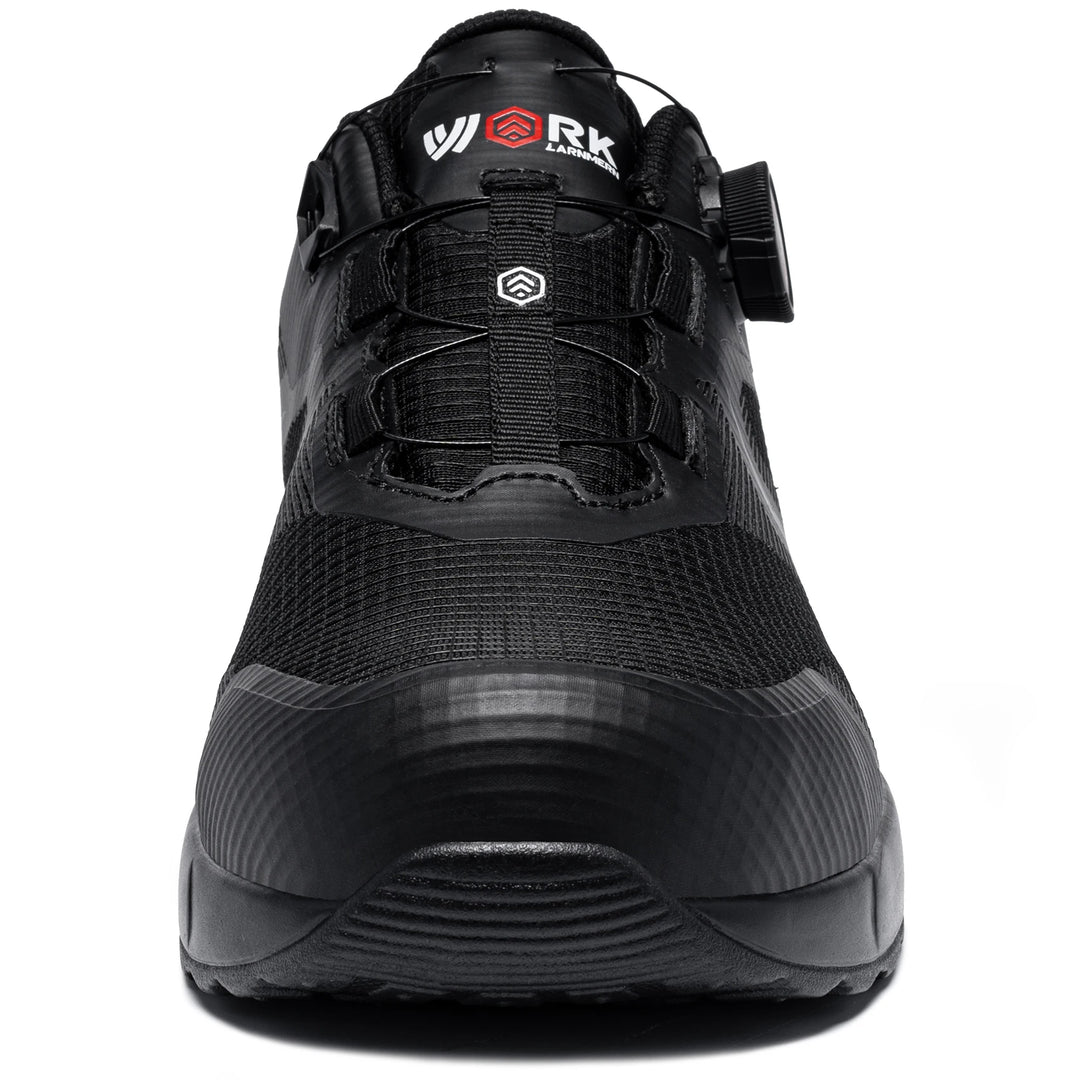 LARNMERN Men's Rotating button Steel Toe Shoes Air Cushioned Safety Shoes Comfortable Breathable To Wear Work Sports Shoes