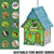 Outdoor Birdhouse Resin Garden Decoration Hanging Cabin Suitable for Small Birds Birdhouse