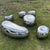 Stainless Steel Mirror Stone Table and Chairs Sculpture, Garden Park, Square Shop, Shopping Mall, Hotel, Art Ornaments