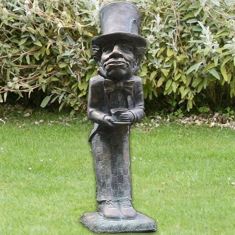 Alice In Wonderland Garden Statue - Caterpillar & Rabbit Sculpture, Home Room & Garden Decoration