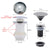 Bathroom Push Down Pop-Up Drain Sink Waste Stopper Valve Chrome Body with Color Lid Washbasin Water Head Deodorization Stopper