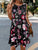 Womens Dresses Casual Summer Midi Boho Maxi Dresses Vintage Flare Flower Print Sleeveless Dresses Bodycon Short Dresses