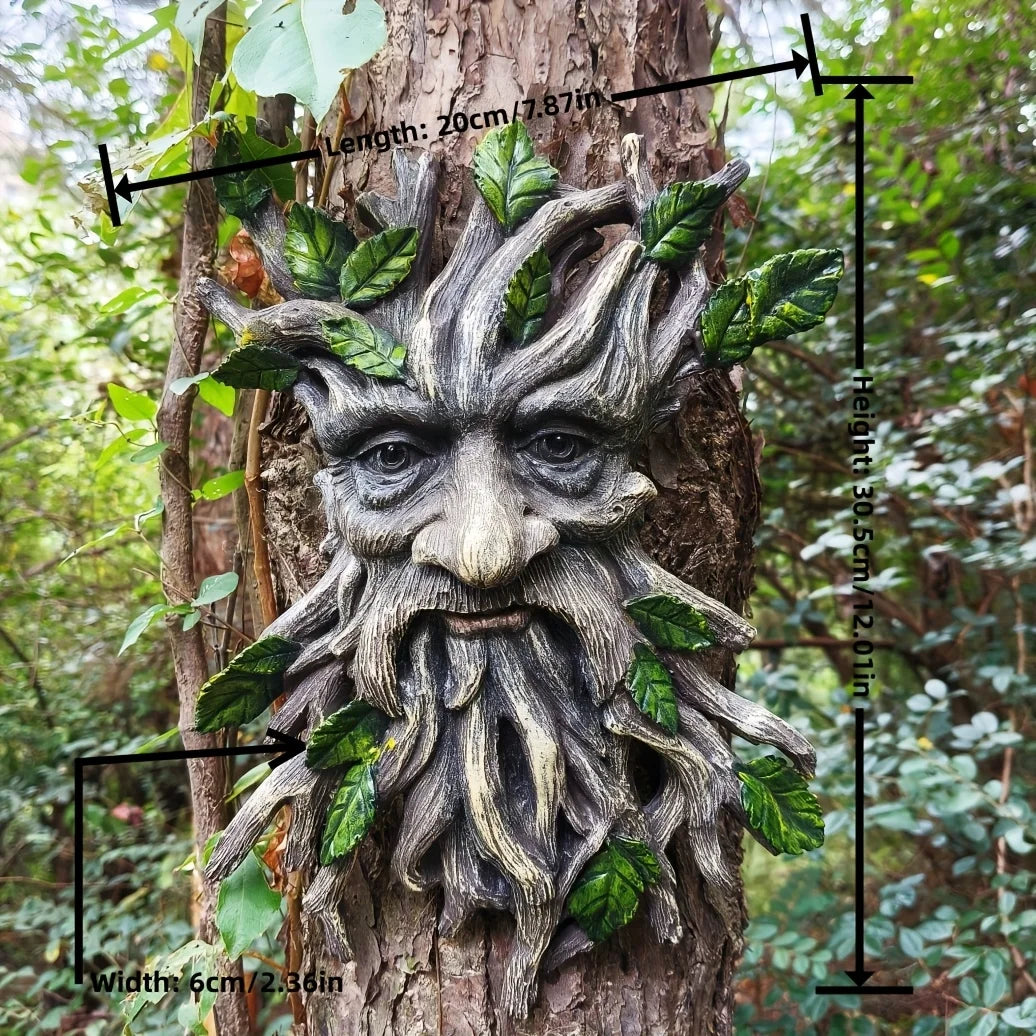 1 Piece Resin Tree Spirit, Tree Demon Tree Monster, Halloween, Christmas Courtyard Garden Pendant, Country Style ResinHandicraft