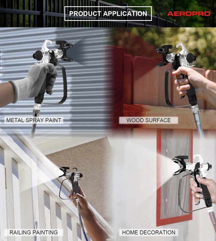 AEROPRO 821 Professional 3600PSI High Pressure Airless Paint Spray Gun Paint Sprayer With 517 Spray Tip For Spraying Machine