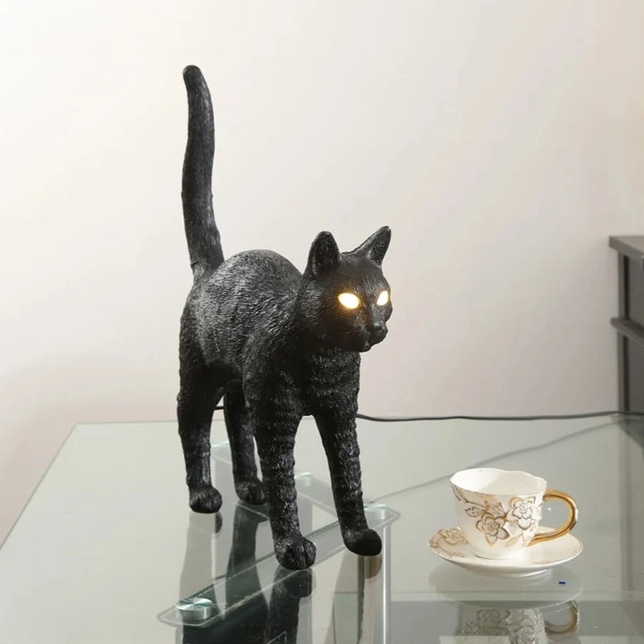 Nordic Resin Cat Night light Table Lamps Italy Bedroom  Animal LED Desk Lamp Led Stand Light