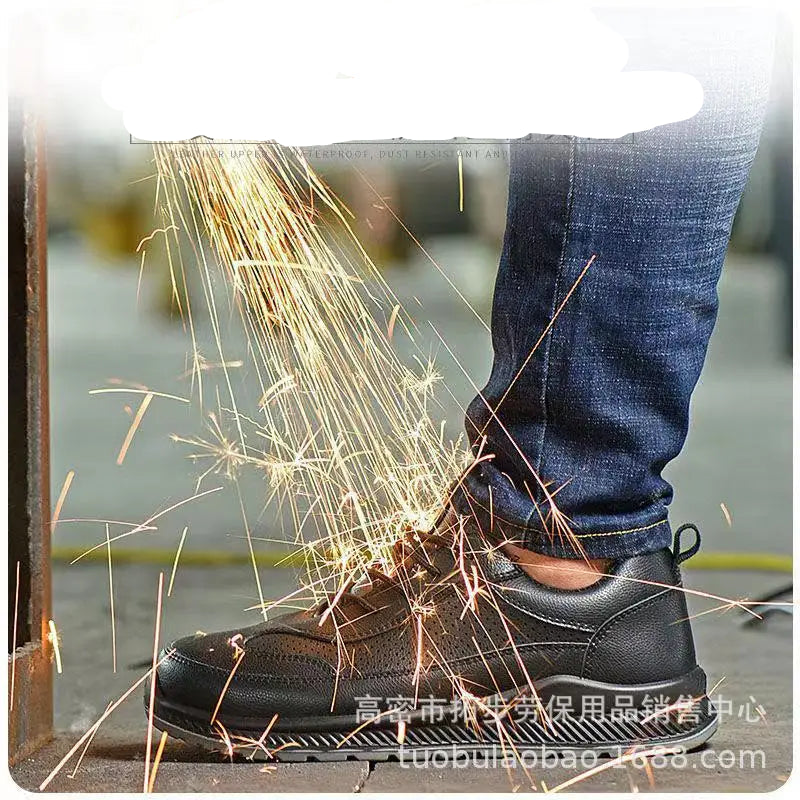Insulated Safety Work Shoes Electrician Anti-impact Wear-resistant Injection Moulded Sole Breathable Protective Labor Protection