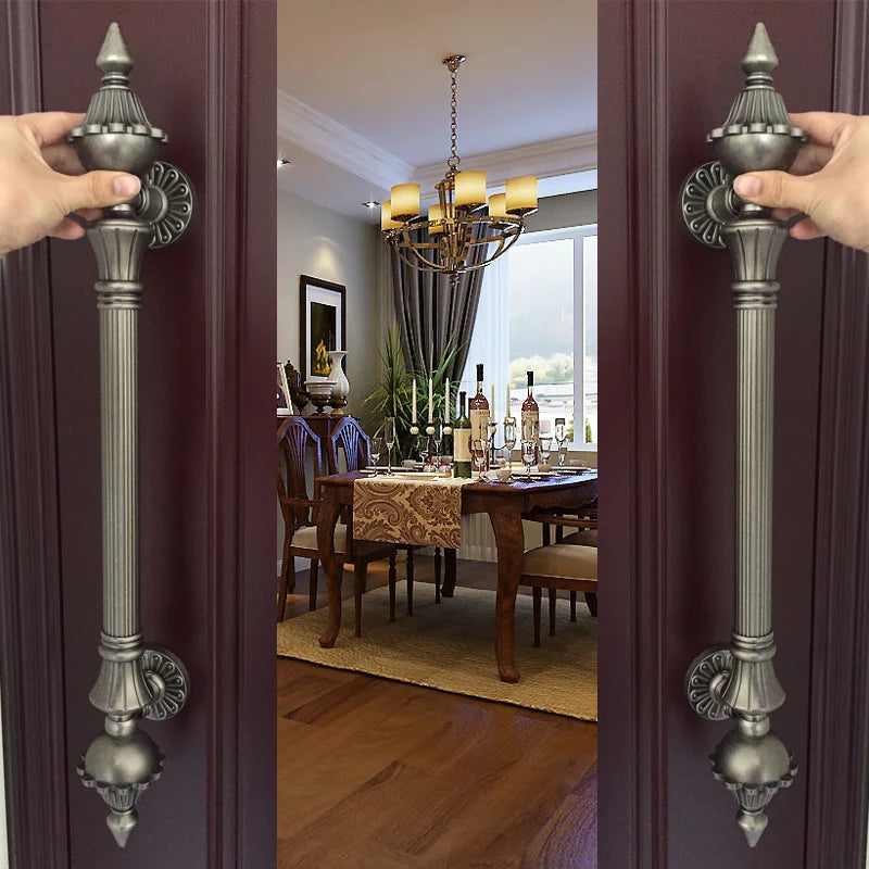 1pcs High Quality European Villa Hotel Entrance Gate Door Handle Glass KTV/hotel Wood Door Handles  Furniture Hardware .