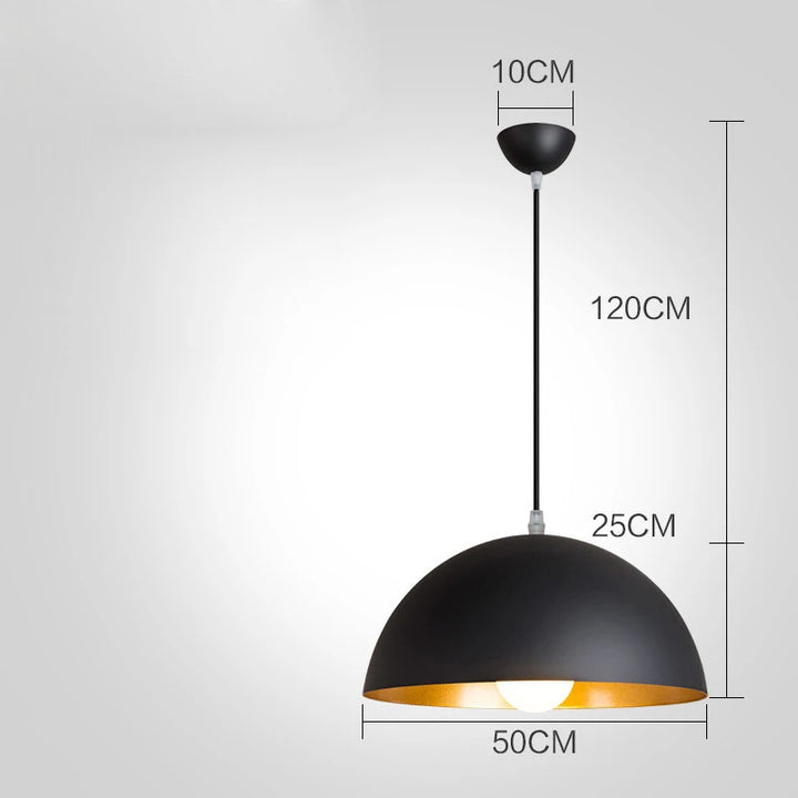 GEW Nordic Retro Industrial Black Ceiling Pendant Lamp E27 Restaurant Dining Table Bar Decorative Pendant Lighting Fixture