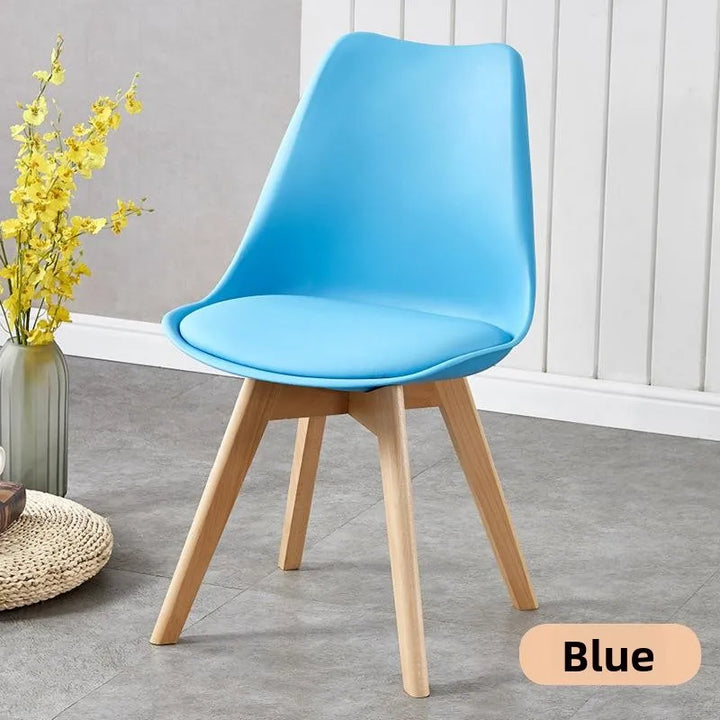 Comfortable Backless Dining Chair Office Chair Cafe Balcony Leisure Simple Home Use Tulip Chair Car Pulling Restaurant Chair
