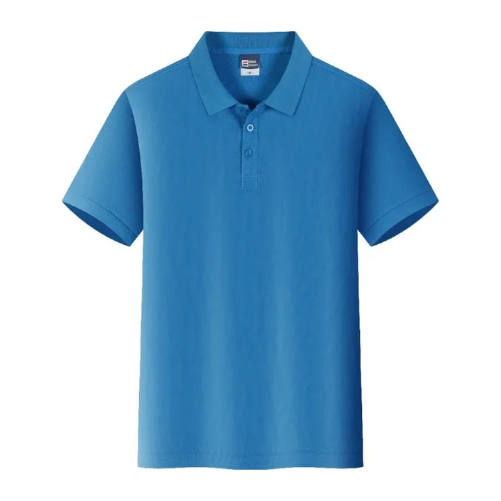 custom logo Summer New Men Polo Shirt  Short-sleeved Casual Solid Tops Custom Printing Your Own Design Photo or Logo Women Polos