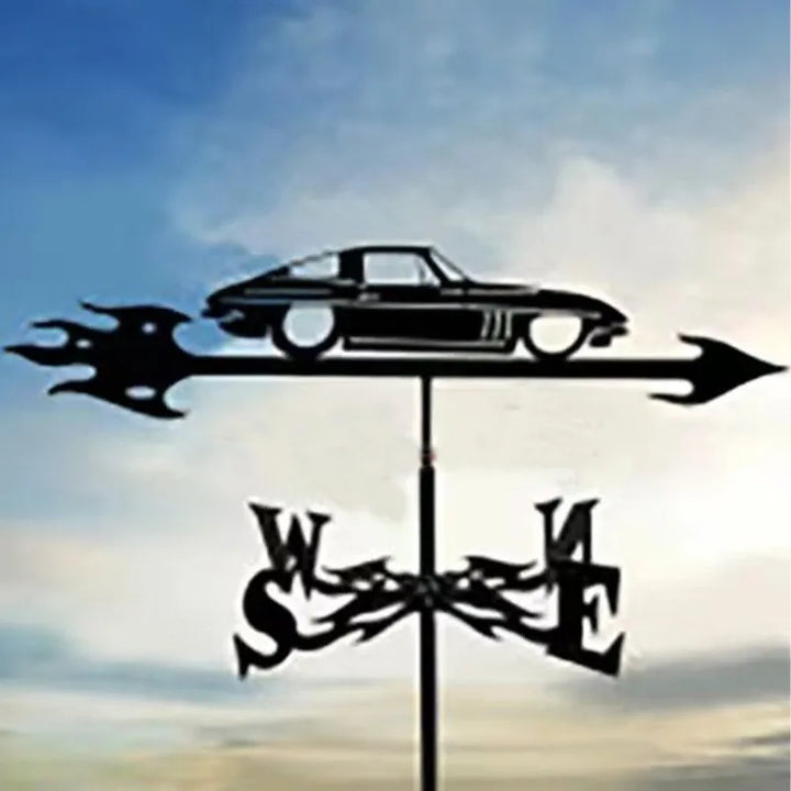 Metal Weathervane,Witch Iron Weather Vane,Sea Rover Wind Direction Indicator,Garden Outdoor Roof Decoration,