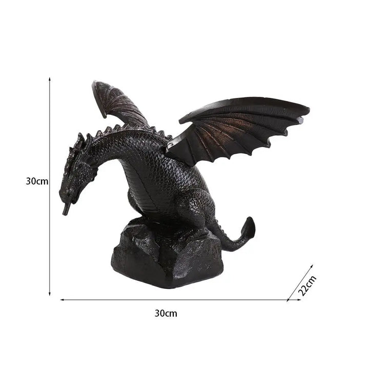 Realistic Garden  Spray  Resin Water Spray Dragon Staue Outdoor Decoration