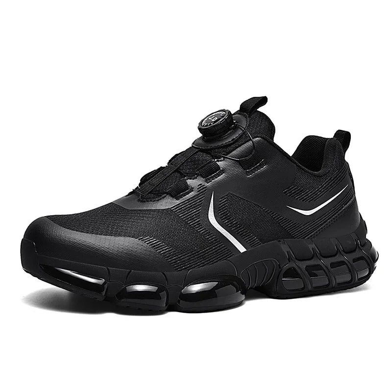 VIPOL Men's outdoor sports shoes, steel-toe shoes, construction site safety shoes, anti-crush and anti-puncture safety shoes