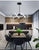 Modern Black Gold Dimming Pendant Light Nordic Creative LED Ceiling Chandeliers