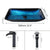 KEMAIDI Big Tempered Glass Basin Sink Washbasin Bathroom Vessel Sinks Counter Top Bowl Washroom Vessel Vanity Sink Faucet Set