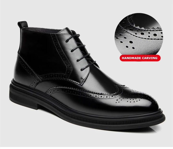 Men Brogues Leather Shoes