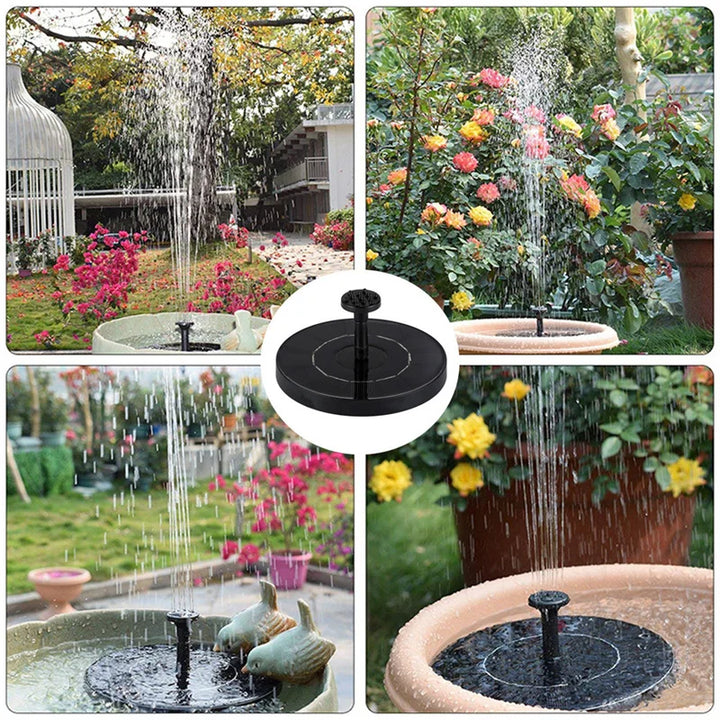 Waterproof Solar Fountain Pump Energy-saving Plants Watering Colorful Bird Bath Solar Fountain Outdoor Garden Pool