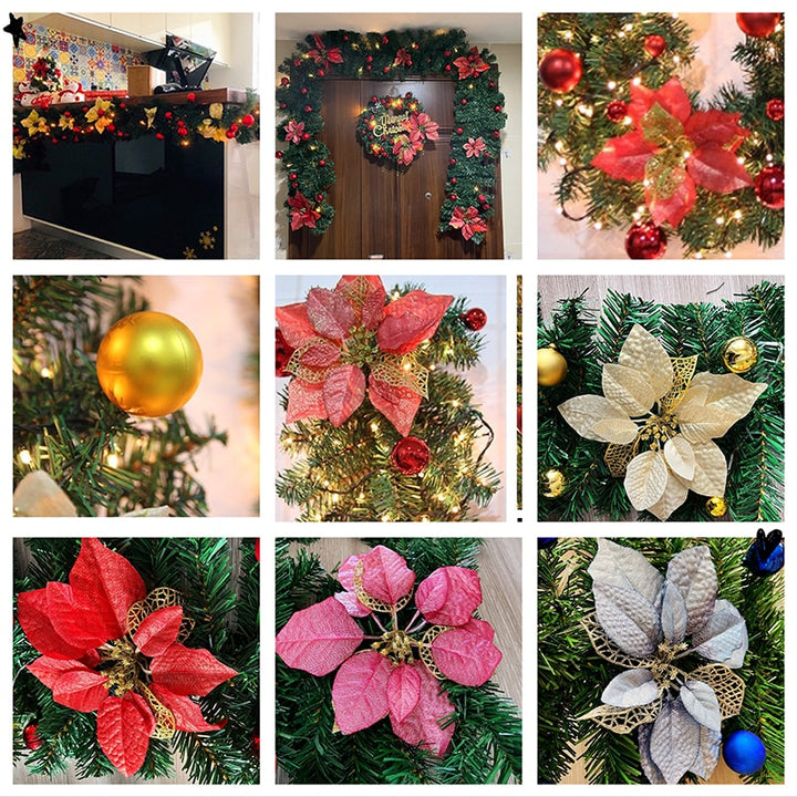 2.7M Luxury Christmas Decorations Garland Decoration Rattan with Lights