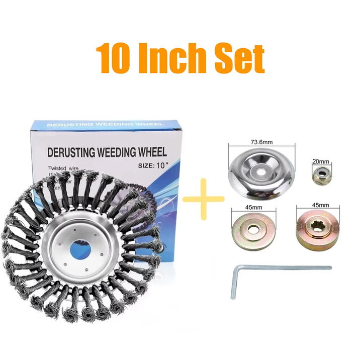 6/8/10 Inc Steel Grasss Trimmer Head Brushcutter Wire Debroussailleuse Weed Brush Blade for Garden Lawnmover Power Tool