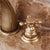 Antique Brass Basin Faucets Classic Bathroom Sink Faucet Double Cross Handle 3 Holes Bathbasin Counter Mixer Taps