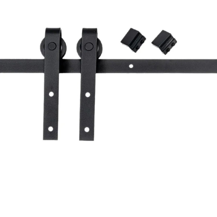 American barn door hanging rail full set of removable wooden door hardware accessories household sliding door