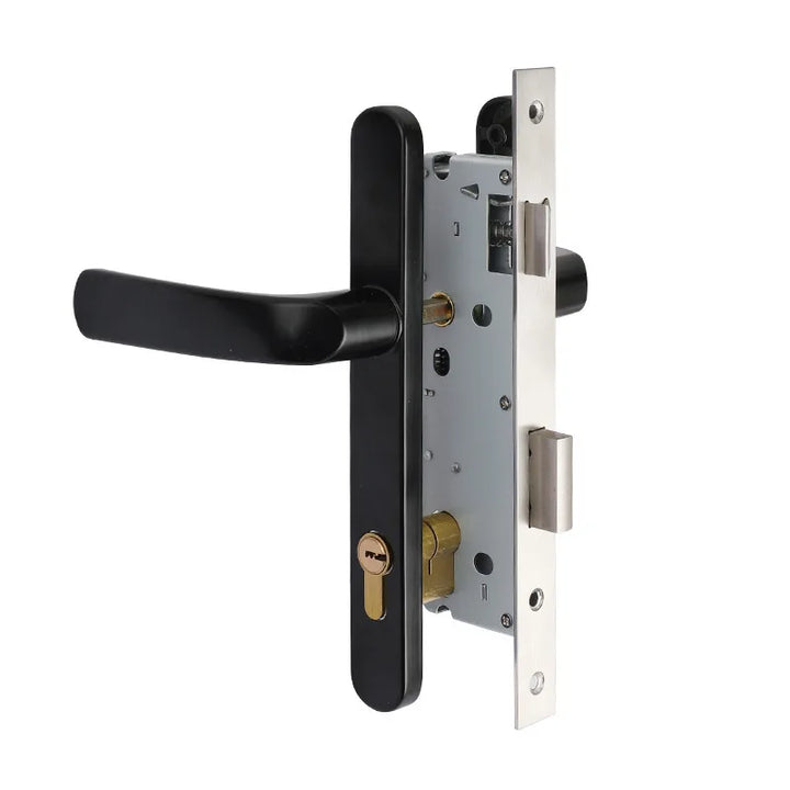 Broken Bridge Aluminum Alloy Door Lock, Swing Door, Plug-in Multi-point Handle Lock