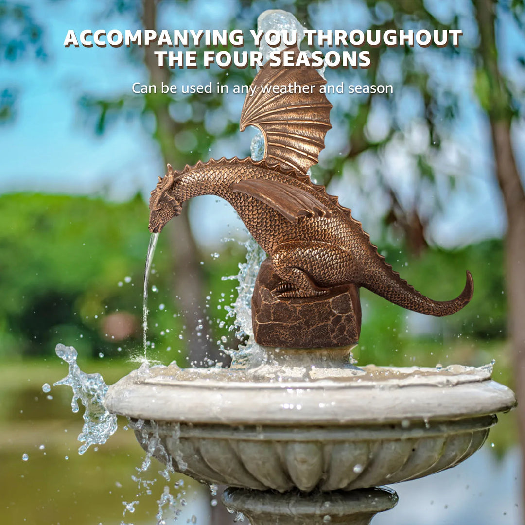 Dragon Water  Resin Statue Fountain