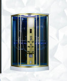 1000X1000X2150mm Sector-Shaped Bathroom Steam Shower Enclosure Computer Control Wet Sauna Room 7042