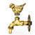 Vidric Outdoor Decorativ Garden Faucet Animal Shape Bibcock Green/Antique Brass Tap Washing Mop/Garden Watering Animal Faucet