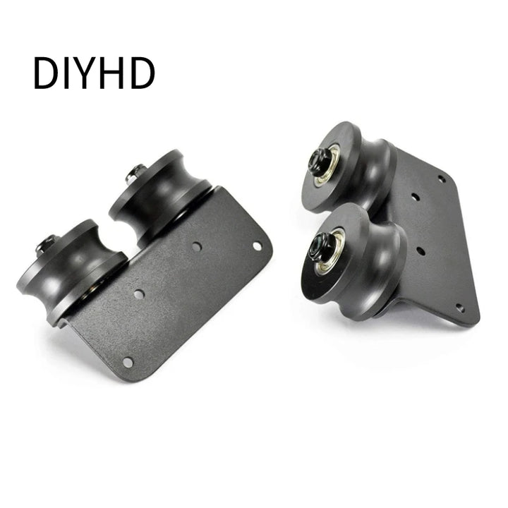 12FT(366cm) Sliding Library  Hardware Kit No Ladder，Black Rustic Round Tube Rolling Ladder Track,Floor Roller with Brake,Indoor